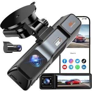 OVAMAN 4K Dash Cam with HDR IR Night Vision